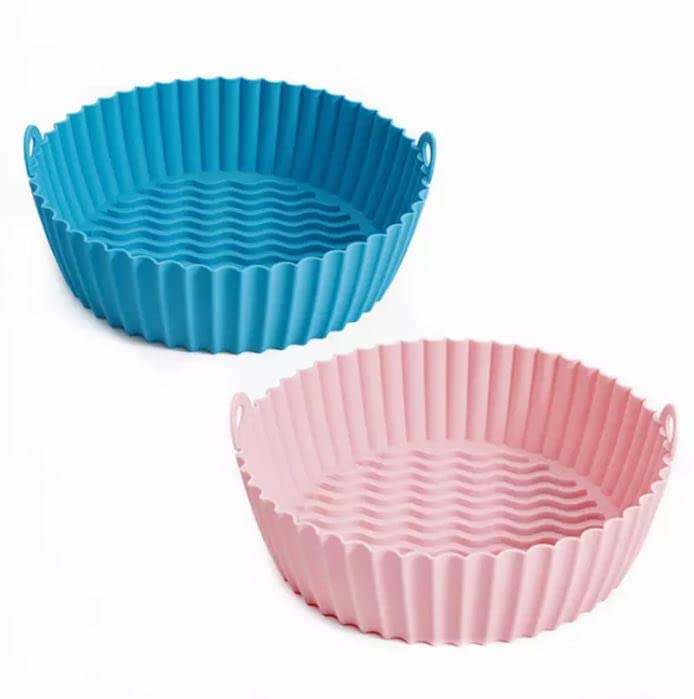 AQUARIA Air Fryer Silicone Pot - Air Fryer Silicon Liner | Replacement of Flammable Parchment Liner Paper | Reusable Oven Accessories | Air Fryer Basket (Fits 3-5QT or bigger)-image-19