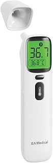 IEA Medical Digitales Infrarot-Fieberthermometer für Babys, Kinder & Erwachsene, Thermometer zur Fiebermessung mit Fieberalarm, Stirnthermometer Kontaktlos, Fiebermesser