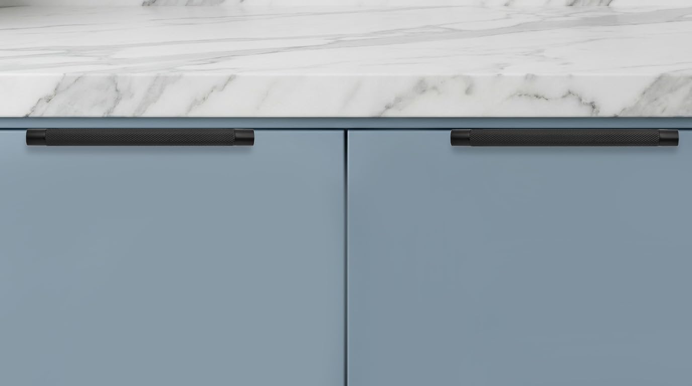 Finger Matte Black Appliance Pull, 3 in (76 mm) — KHTUMEWARE