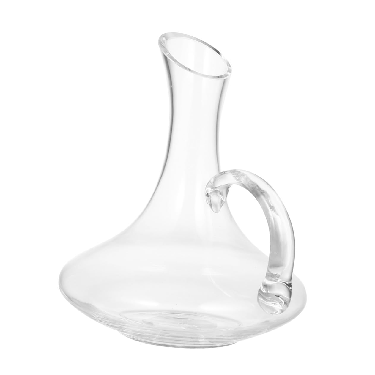 Wine Decanter mit Griff aus Premium Glas Praktischer und Stilvoller Weinverteiler für Zuhause Elegante Dekoration Sicherer Ausgießer mit Glatter Öffnung Verbessert Aroma und