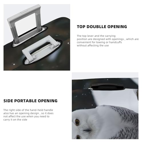 Snow Owl Travel Luggage Cover Elastic Washable Suitcase Cover Protector Fashion Stretch Baggage Covers Dustproof Suitcase Sleeve Fits 18-32 inch luggage X-Large4
