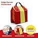Rucado 20 Packs Flatbed Edge Protectors for Cargo Loads, Corner Protectors with Reflective Strip for 4