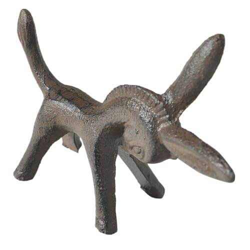 Artibetter Gusseiserne Esel Skulptur Vintage Rustikale Eisen Tierfigur Desktop Dekoration für Haus Büro Geschenk Souvenir Kreative Wohnaccessoires