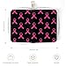 SEBNATAL Fashion Credit Card Holder Wallet for Daily Use, Compact Breast Cancer Pink Ribbon Art Awareness Black Leather Case Purse with Metal Zipper