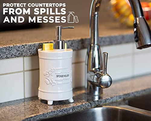 image for Comfify French Design Kitchen Soap Dispenser & Sponge Holder - Vanity 