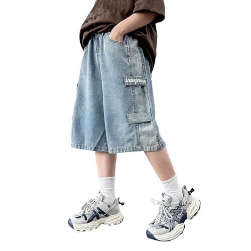 Short en jean garçon ado vêtement été streetwear d'extérieur