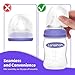 Baby Bottle Cap Compatible with Lansinoh Baby Bottles, Soft & Safe Bottle Lid, 6 Count