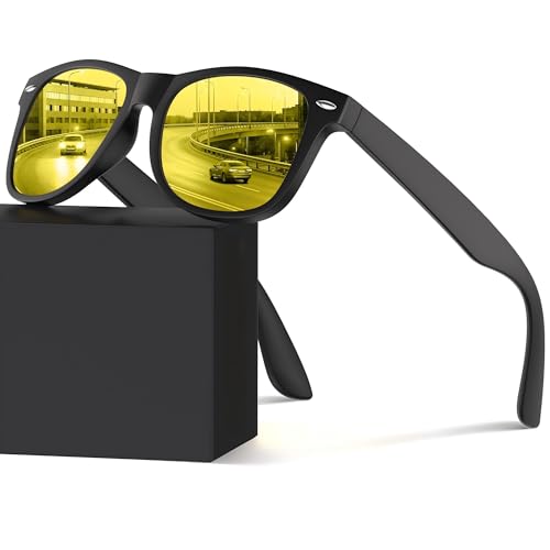 FEIDUSUN Night Vision Driving Glasses for Men and Women