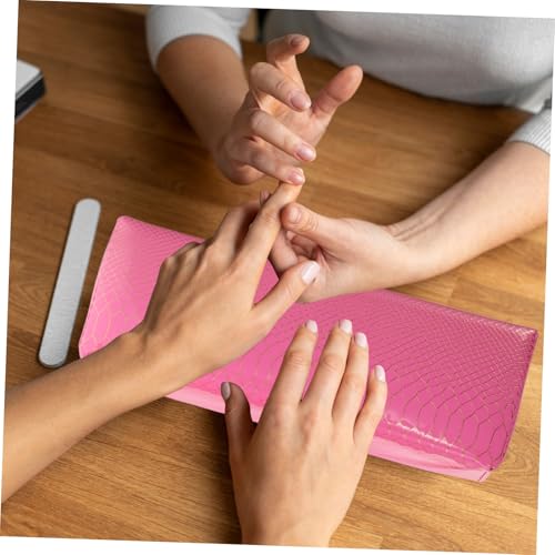 HEATSHAKING ネイルアームレスト 手枕 蛇柄デザイン ネイルケア用ハンドクッション 携帯便利 耐久性素材 マニキュア用手置きサポート