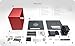 ElectroCookie Raspberry Pi 5 Case, Aluminum Mini Tower Case with Cooling Fan and Color Changing Ambient Light (Red)
