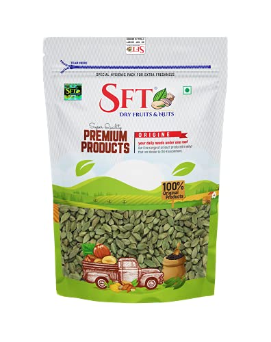 Image of SFT Whole Green Cardamom (Elaichi), 100g