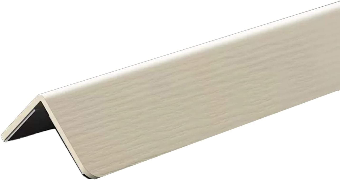Protezione del bordo della parete con disposizione angolare, | Protezione angolare in plastica PVC a 89°, for parcheggi, officine e decorazioni domestiche(Rough Lines,Wide4.0cm)