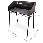 Petromax Outdoor Cooking Table for Dutch Ovens, Steel Camping Cookware Stand with Windbreak and Hooks, Holds Up to 220 Pounds, 17.7" x 35.4" - Image 2