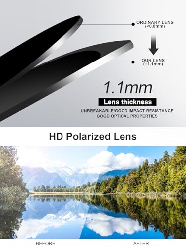 Wzerry 3 Pack Polarized Sunglasses for Women - Trendy Glasses Big Frame Style Lightweight with UV400 Protection Lens — view 5