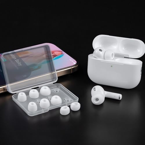 Image of SOULWIT Eartips for AirPods Pro 3(2025,Gen3), with Upgarded Case - White