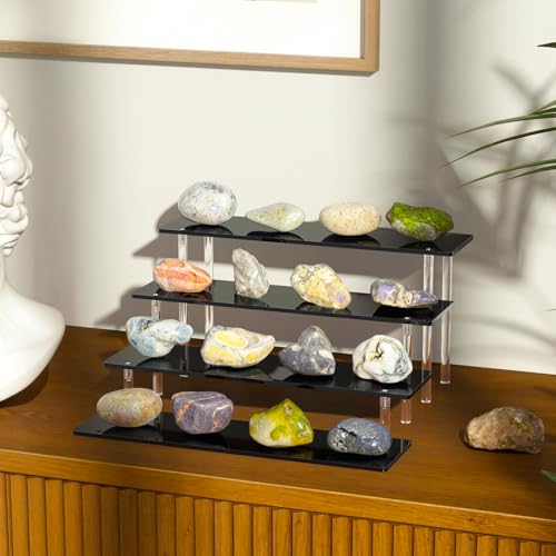 4 Tier Acrylic Display Risers, Clear Perfume Organizer Stand, Large Cupcake Stand Holder, Dessert Display for Party, Display Shelf for Figure and Collection, Riser Stand for Decoration and Organizer - Image 6