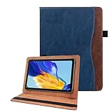 タブレット 9-10インチ 汎用ケース スタンディング機能 ビジネススタイル 柔らかいTPU 超軽量 耐衝撃 カードスロットと現金収納機能 防塵 TOO&SOO 9～10インチ タブレット 汎用ケース - 青