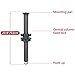 EVUMO TZ4 Tripod Center Column, 20'' Extension Ploe for XT9S Carbon Fiber Bowl Tripod, 1/4