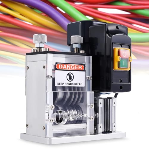 Image of Automatic Wire Stripper For 1.5-30 Mm Copper Wires, Electric Cable Stripping Machine, 5 Channel Cable Stripper Power Tool For Electrician Home Workshop Recycling