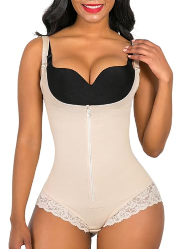 SHAPERX Women's Fajas Colombianas Shapewear Postpartum Tummy Control Body Shaper