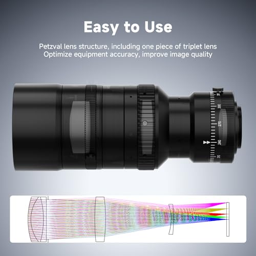 Image of SVBONY SV555 54mm Petzval APO Refractor Telescope for Astrophotography, New Upgraded Precision Focus, Full Frame Compatibility, F4.5-F22 Variable Aperture, Includes EAF Mount Kit, APO SLR Camera Lens