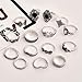 Juego de 11 Anillos de Plata 925 para Mujer Imagen de Juego de 11 Anillos de Plata 925 para Mujer
