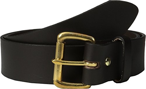 Filson 1 1/2" Leather Belt Brown W/Brass 36
