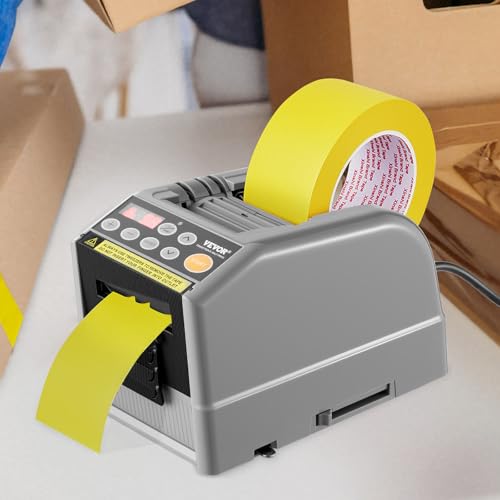 VEVOR Automatic Tape Dispenser Adhesive Electric Cutter Packaging Machine Cutting Machine 6-60mm Tape Width - Thumbnail 2