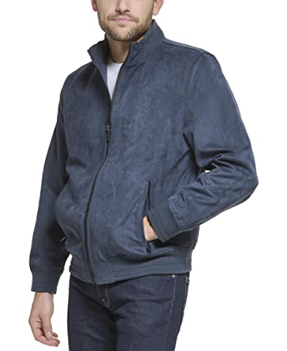 Image of DKNY Men's Modern Knit Collar Bomber Jacket