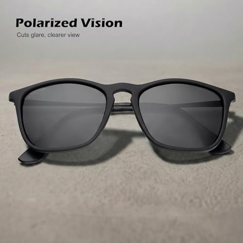 Image of ROYAL SON Polarized Stylish Sunglasses | UV Protection | Branded Retro Square | Classic | Men & Women | Medium | SG-RS8080