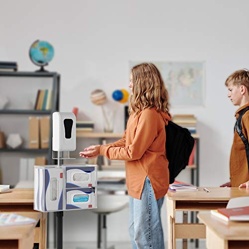 Image of CTA Digital Compact Mobile Sanitizing Station & Automatic Soap Dispenser