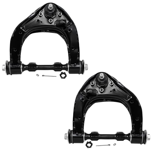 Image of Detroit Axle - 8pc Front End Kit for 1994-2000 Mitsubishi Montero, 1997-2004 Montero Sport, 2 Upper Control Arms w /Ball Joints 2 Lower Ball Joints 4 Inner Outer Tie Rods 1998 1999 Replacement