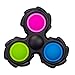 Map Magnets Fidget Keychain, Pop Fidget Spinner Simple Dimple Novedad Finger Spinner Toys Fidget Popit Fidget Spinner Simple Dimple Dimple Stress Stress Lanzamiento Juguetes