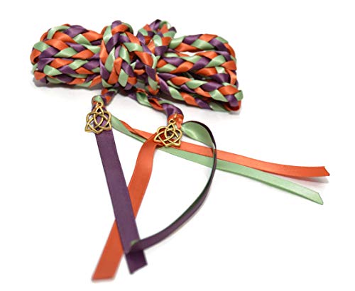 Autumn Sage Celtic Heart Knot Wedding Handfasting 6Ft Cord #Divinitybraid #Celtic #Handfasting #Celticknot #TOP4