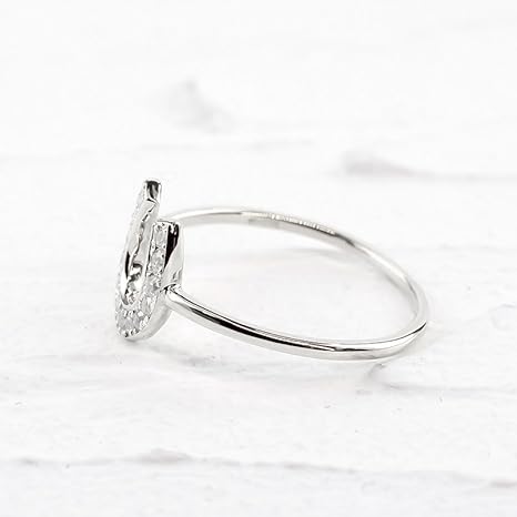 馬蹄 指輪 シルバー デザイン リング 馬の蹄 ひづめ 蹄鉄 ホースシュー - 画像 (7)