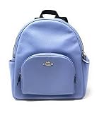 COACH Women's Court Backpack (Pebble Leather - Marble Blue)