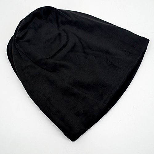 Clara Women Girls Velvet Beanies Hat Baggy Slouchy Beret Cap Stretchable Hat Black #TOP5