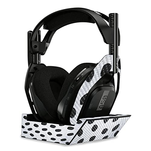 Image of MightySkins Carbon Fiber Skin Compatible with Astro A50 Wireless Headphones + Base Station (Gen 4) - Hockey | Protective, Durable Textured Carbon Fiber Finish | Easy to Apply | Made in The USA
