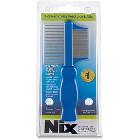 Nix Premium Metal Two Sided Lice& Nits Remover Comb 1 EA (PACK OF 2) Cover