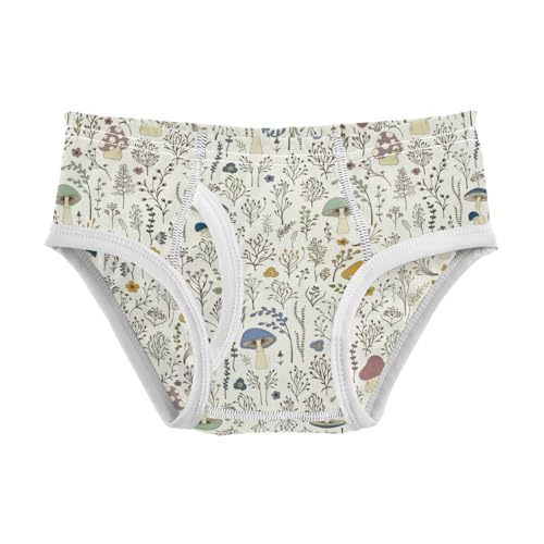 Boys' Exclusive Briefs Toddler Underwear 95% Combed Cotton Boxerbriefs 2T Mushroom and Forest Pattern 1