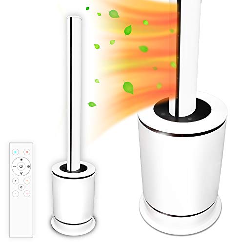 ファンヒーター 速暖 暖房器具 冷暖タイプ 空気清浄 即暖 扇風機 送風 温風 スリム おしゃれ DCモーター 縦型 ヒーター 静音 首振り リビング 省スペース 切タイマー 省エネ 節電 ホワイト MA-849-WH