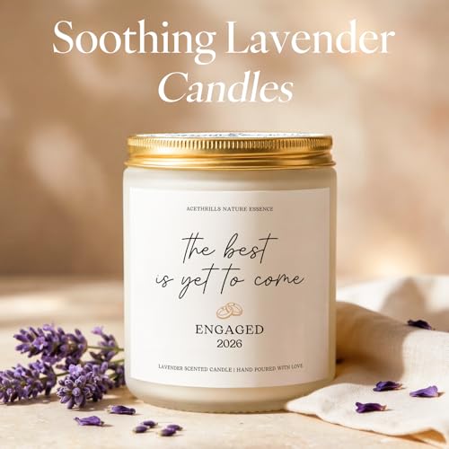 Engagement Gifts for Couples Women - 7 Oz Lavender Scented Candle - Image 2