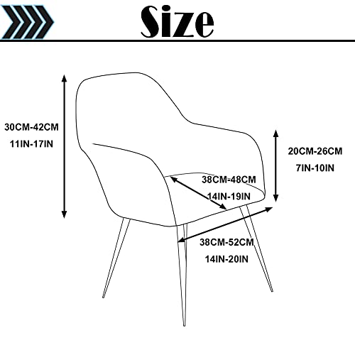 Set Of 1 Royal Blue Jacquard Armrest Curved Back Wingback Chair Slipcover Curved Back Chair Covers Mordern Curved Back Dining Room Chair Cover For Vanity Living Room Bed Room (Royal Blue, Only 1) #TOP4