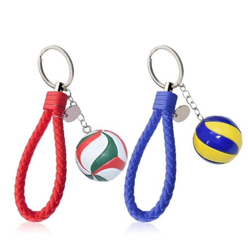 Dwfeyoi Llavero Vóleibol, 2 Llaveros De Bolas Deportivas De Voleibol Llaveros De Bolas Deportivas Para Fiestas Favores De La Escuela Carnaval Bolsa De Regalo Para Fiestas