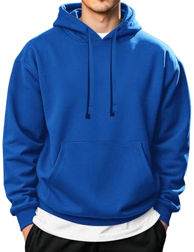 Image of COOFANDY Men's Hooded Pullover Casual Long Sleeve Drawstring Gym Hoodies Sweatshirts with Pocket