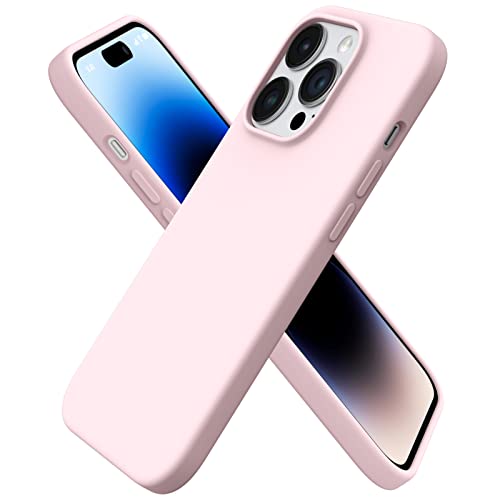 ORNARTO Compatible with iPhone 14 Pro Case 6.1, Slim Liquid Silicone 3 Layers Full Covered Soft Gel...