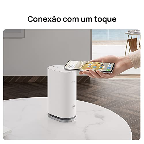Roteador, HUAWEI WiFi Mesh 3, Wi-Fi 6 em Toda Casa com Até 3000Mbps, HarmonyOS Mesh+, Conexão com Um Toque, Branco, Kit com 2 unidades glide