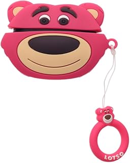 G-Power AirC-064 Durable Silicone Airpod 3D Protective Case With Cute Cartoon Character Shockproof Scratch-Resistant Design And Metal Holder Fits Airpods Pro 2 - Multi Color