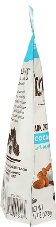 barkTHINS - Snacking Chocolates Dark Chocolate Toasted Coconut with Almonds - 4.7 oz (pack of 2)