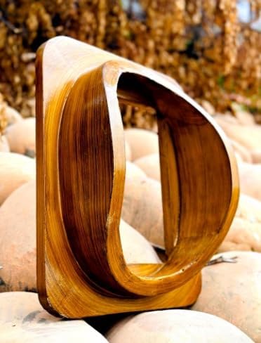 18" Solid Wood Divers Diving Helmet Wooden Base Nautical Helmet Wooden Base Unique Designer Item for Home & Office Décor (Natural Polish)